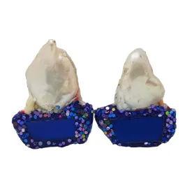 PEARL and BLUE SAILBOAT CUFFLINKS