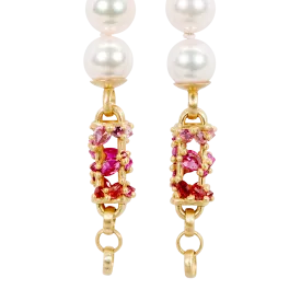 Plum Blossom Cece Padlock Pearl Strand - 11298