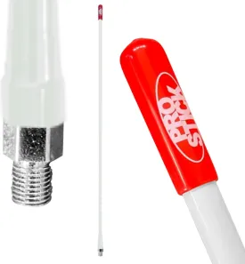 Prostick 4` Foot Fiberglass 1000 Watt - White CB Radio Antenna