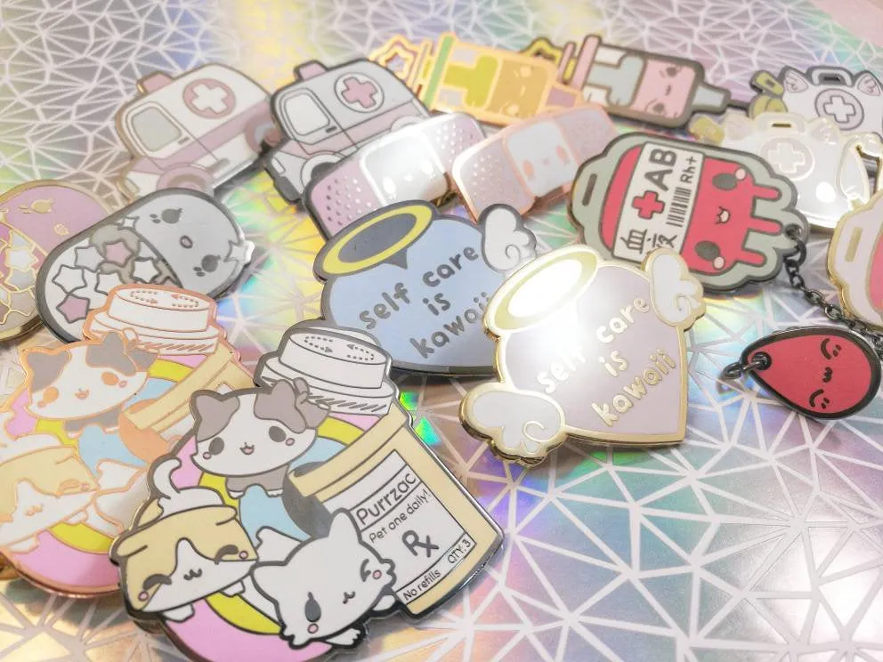 Purrzac - Kawaii Medical Pins Series - Hard Enamel Pins