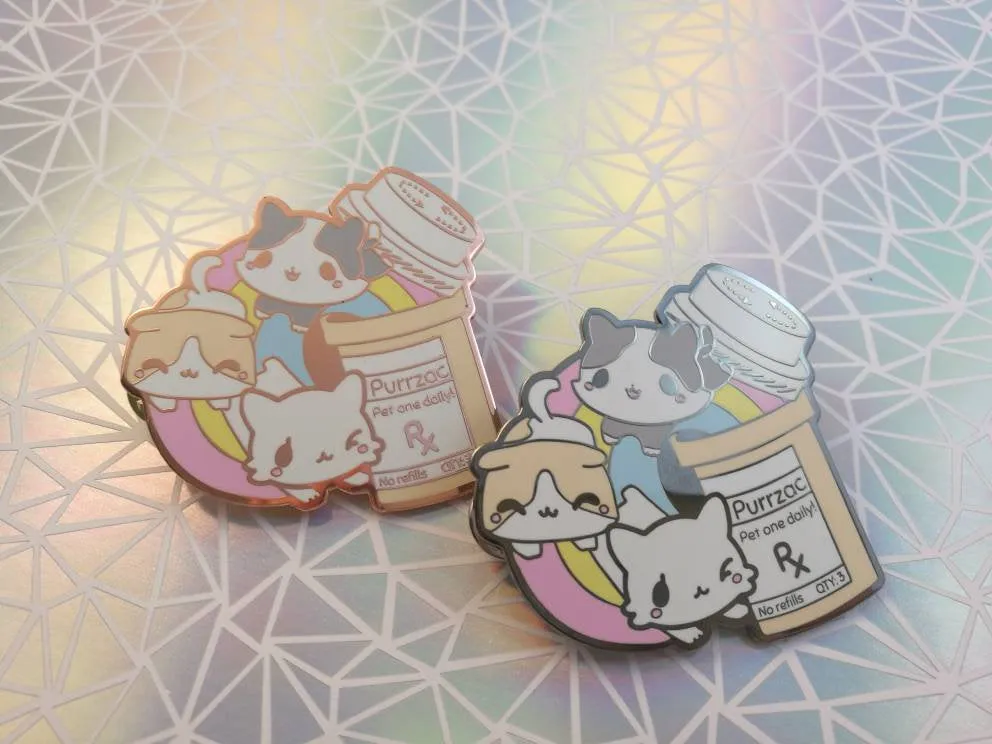 Purrzac - Kawaii Medical Pins Series - Hard Enamel Pins