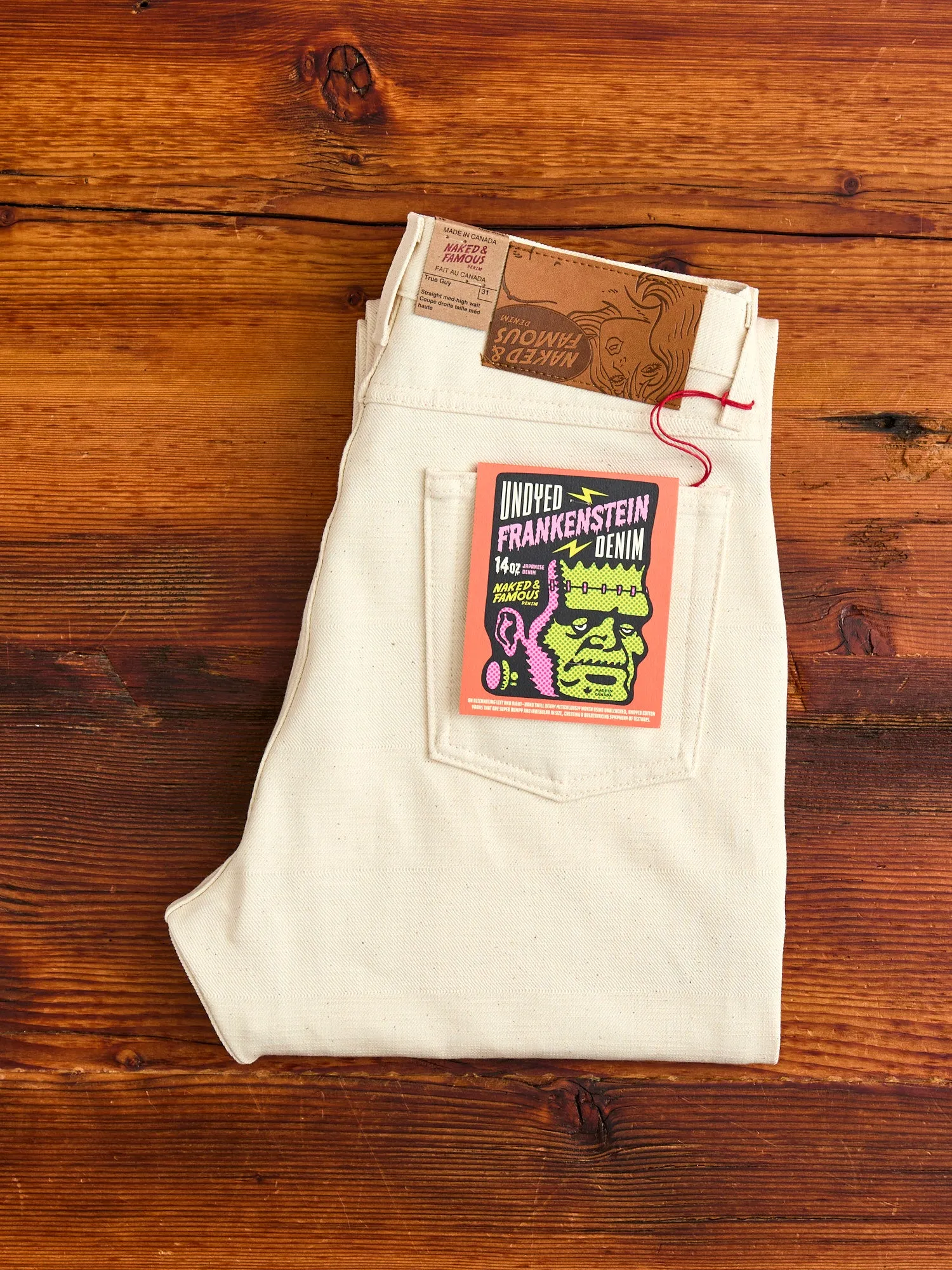 "Undyed Frankenstein" 14oz Denim - True Guy Fit