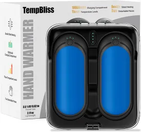 Rechargeable Hand Warmers with 10000mAh Charging Compartment, 2 Pack Electric Hot Hands Warmers, Smart Temperature Control, Portable Pocket Heater for Camping, Fishing, Golf, Outdoor