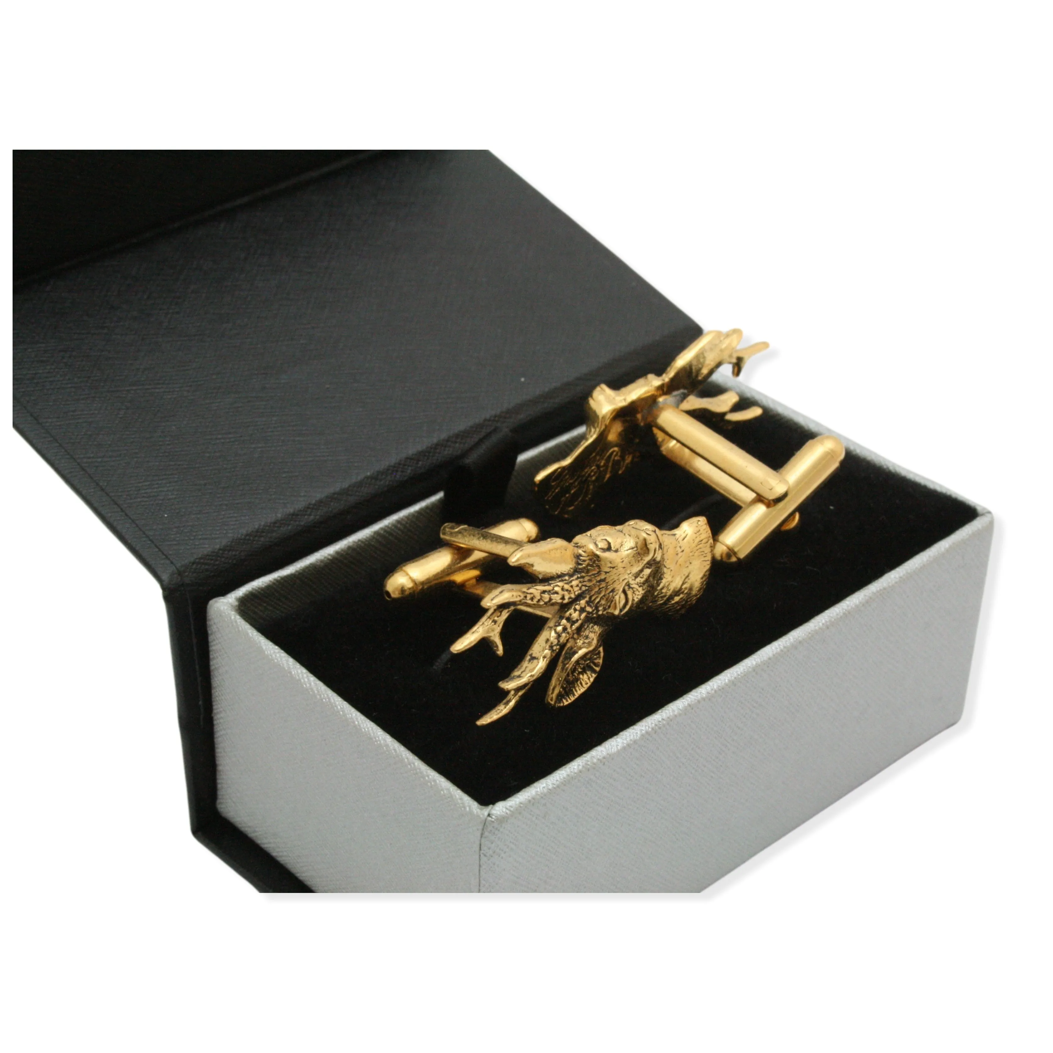 Roe Deer Gold Plated 22ct Cufflinks