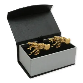Roe Deer Gold Plated 22ct Cufflinks