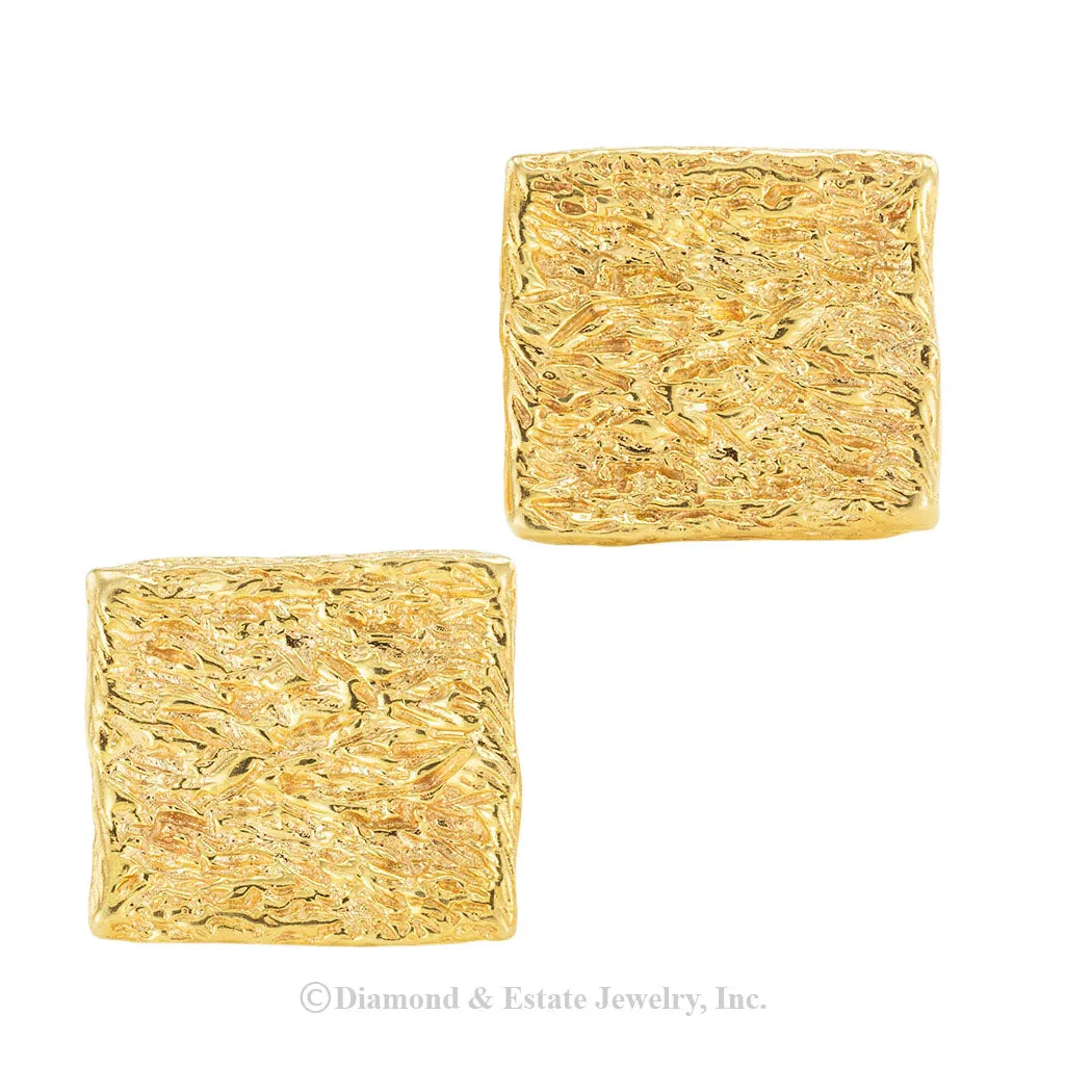 Ruser Yellow Gold Cufflinks
