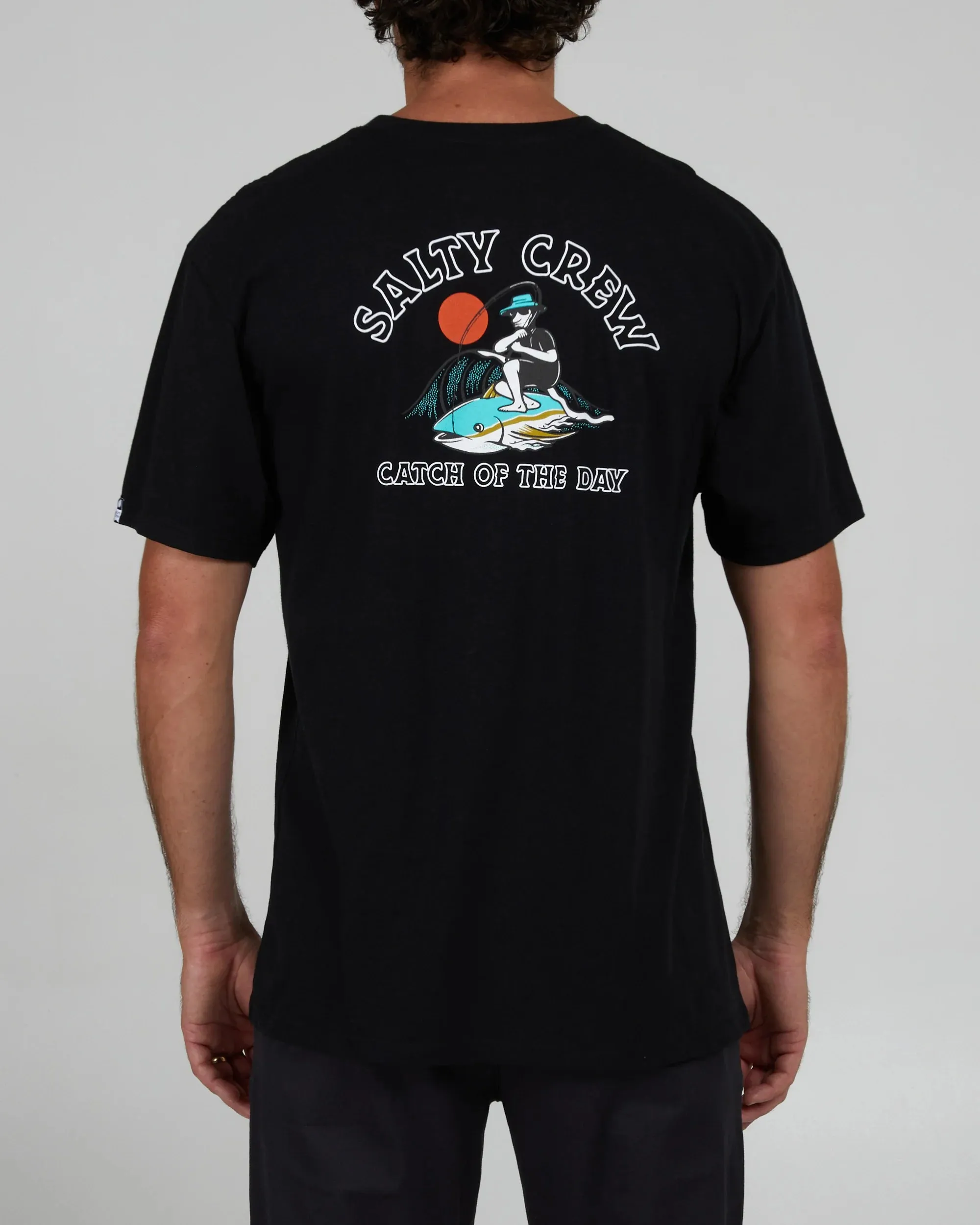 SALTY CREW CATCH OF THE DAY S/S TEE - BLACK