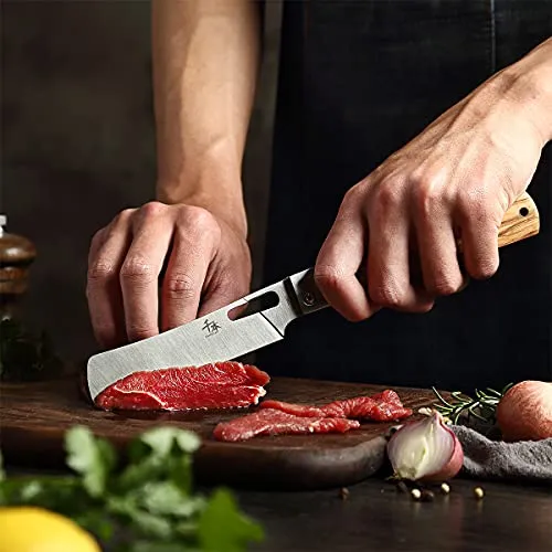 SENBON 440A stainless steel 4 piece pocket folding knife combination set