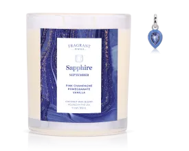 September Sapphire Birthstone Charm - Jewel Candle