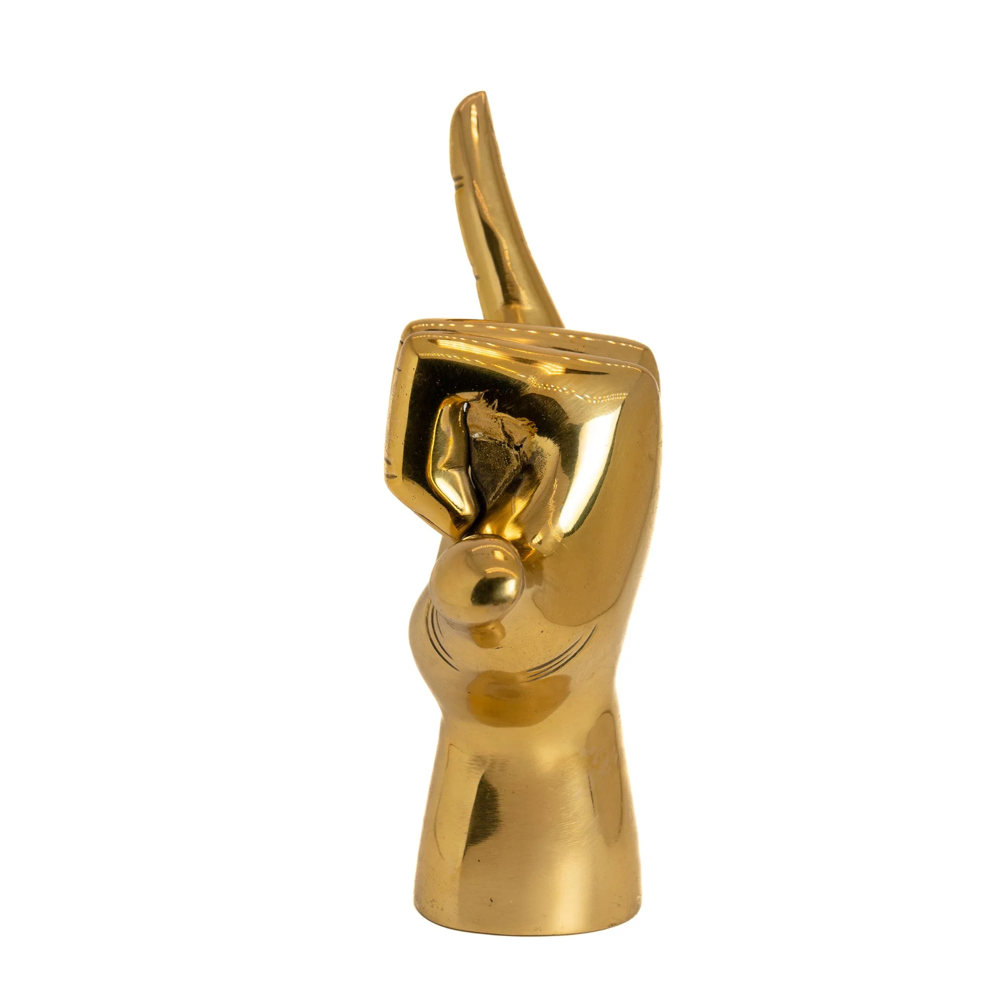 Shaka Brass Hand Decorative Sculpture