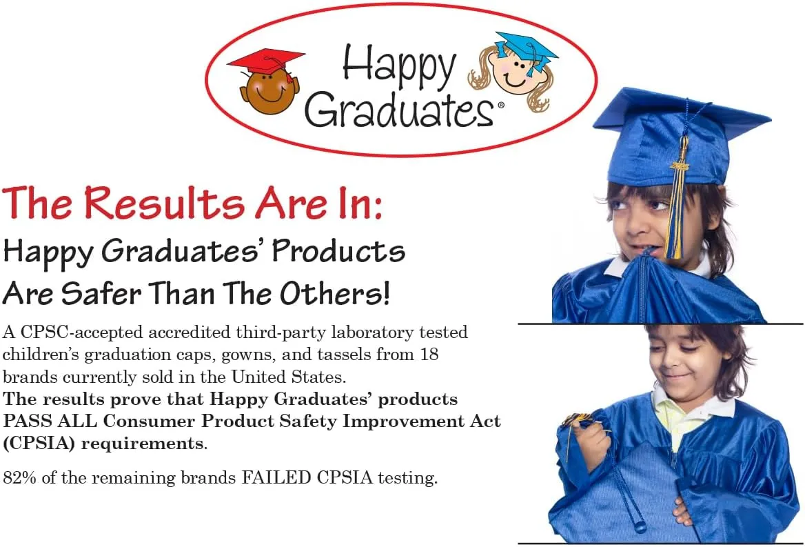 Shiny Deluxe Graduation Sets, Graduation Cap, Gown, Tassel, Sash, Ring, Diploma