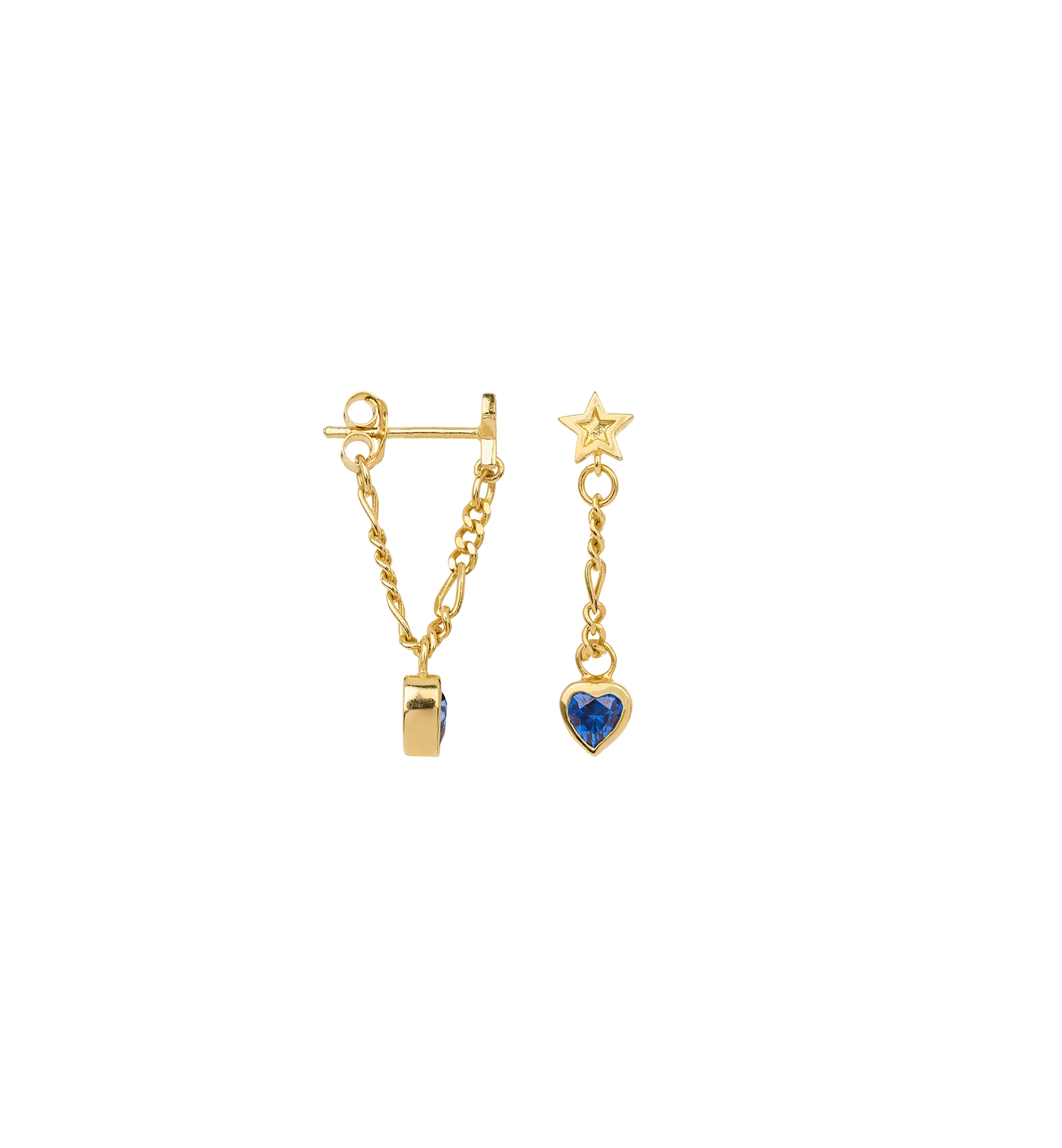 Single Platonic Love Chain Stud