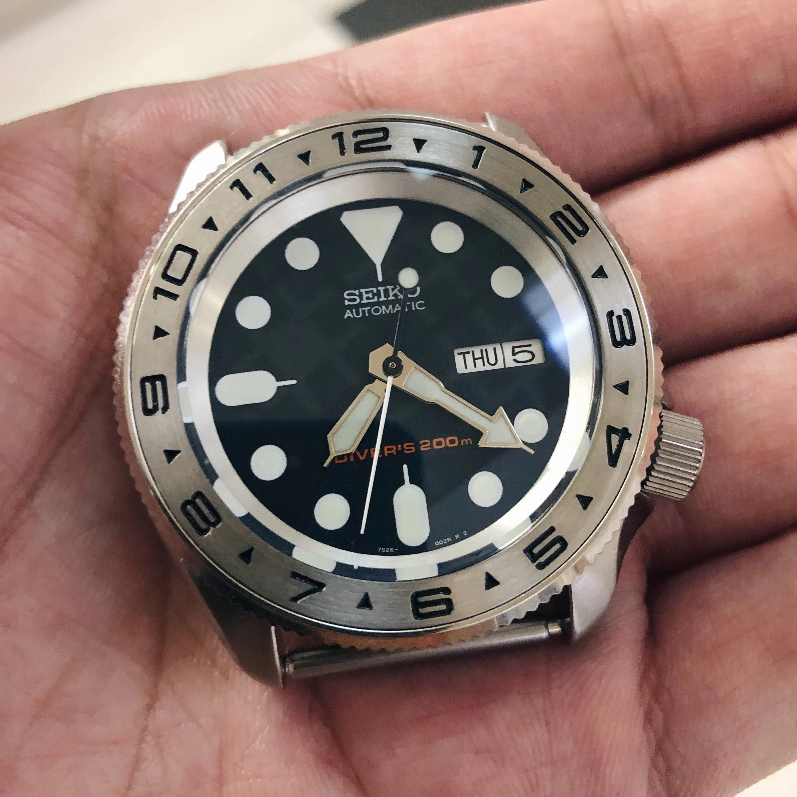 SKX007/SRPD Chapter Ring: Matte Silver Finish
