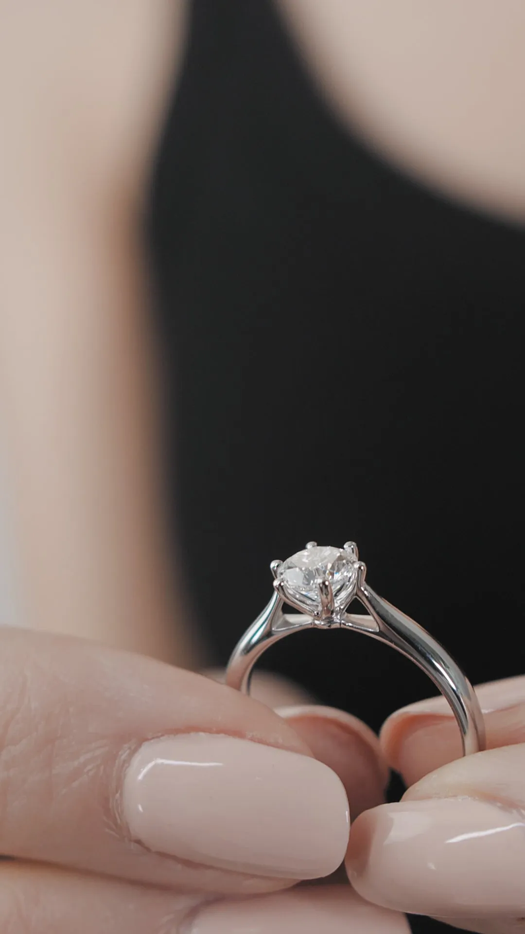 Sophie Ring 0.43ct 18K White Gold