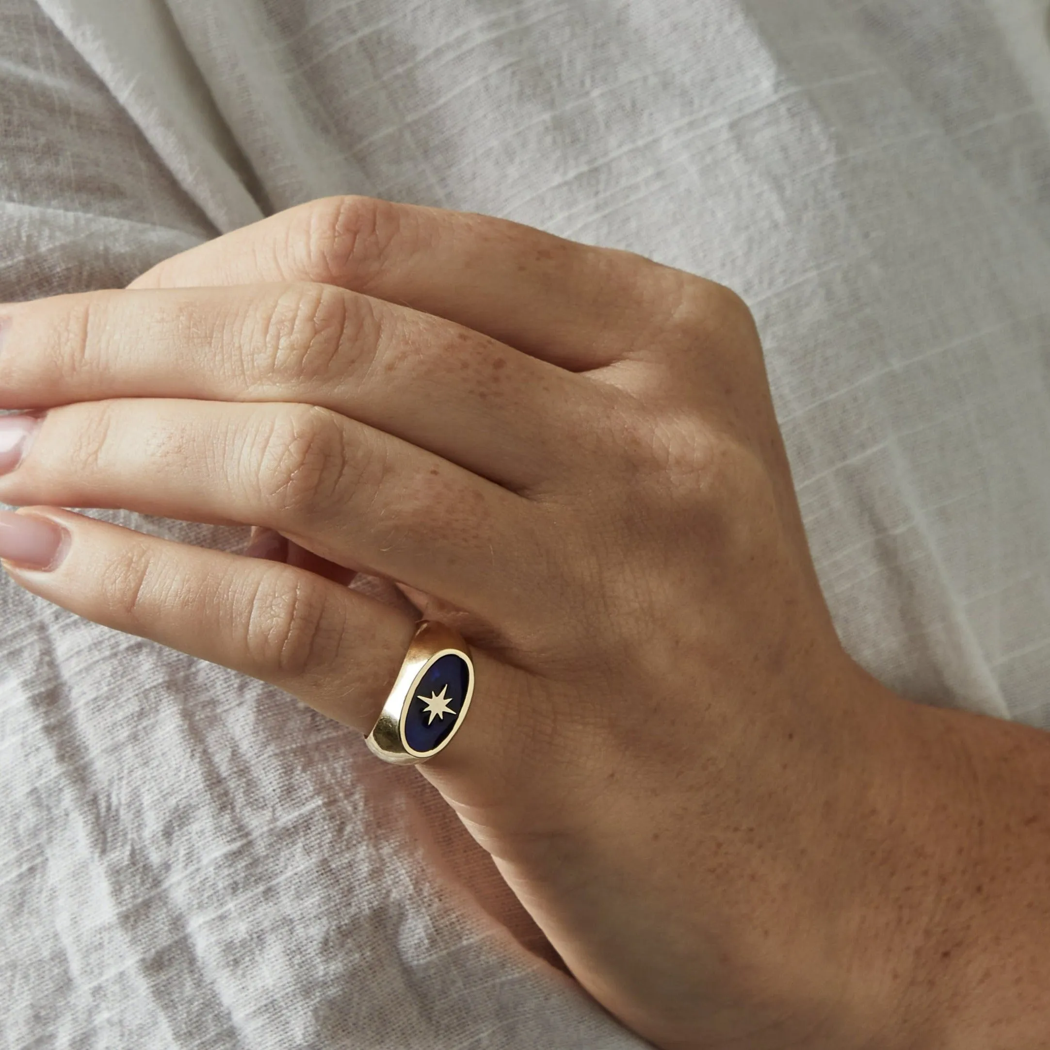 Starburst Enamel Ring