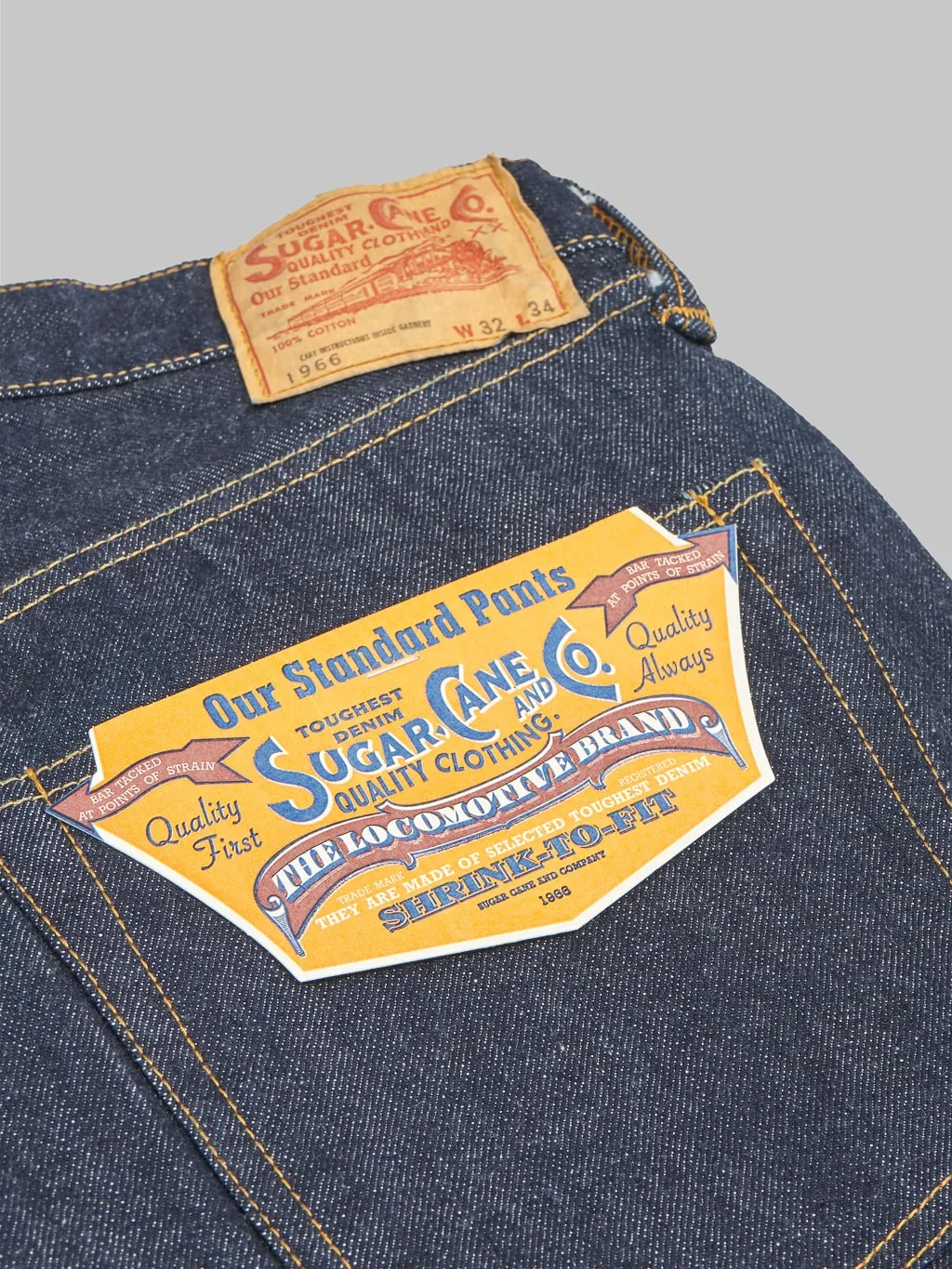 Sugar Cane "1966 Model" 14oz Regular Straight Jeans