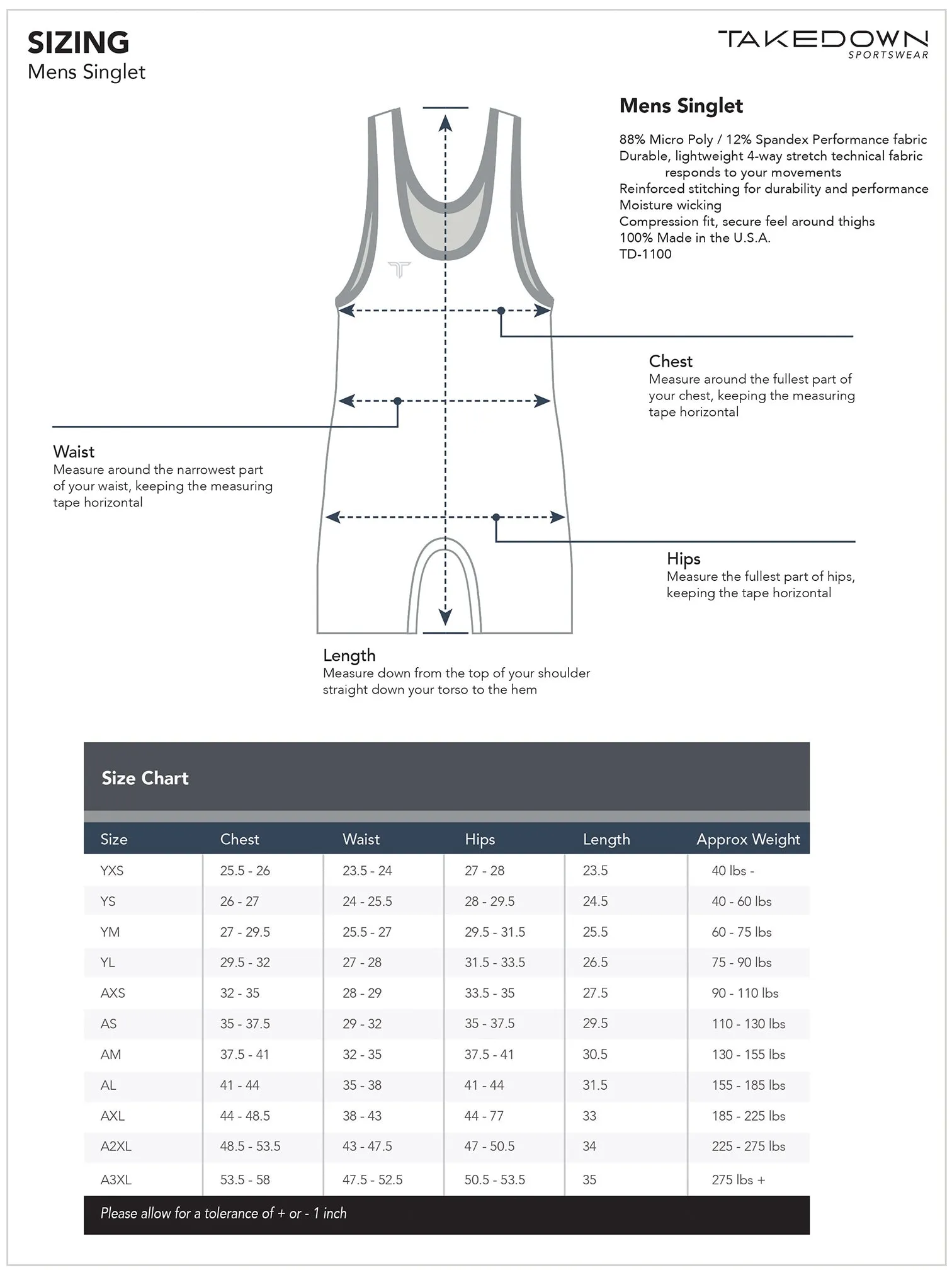 TD-Singlet-017 360° Custom Singlet