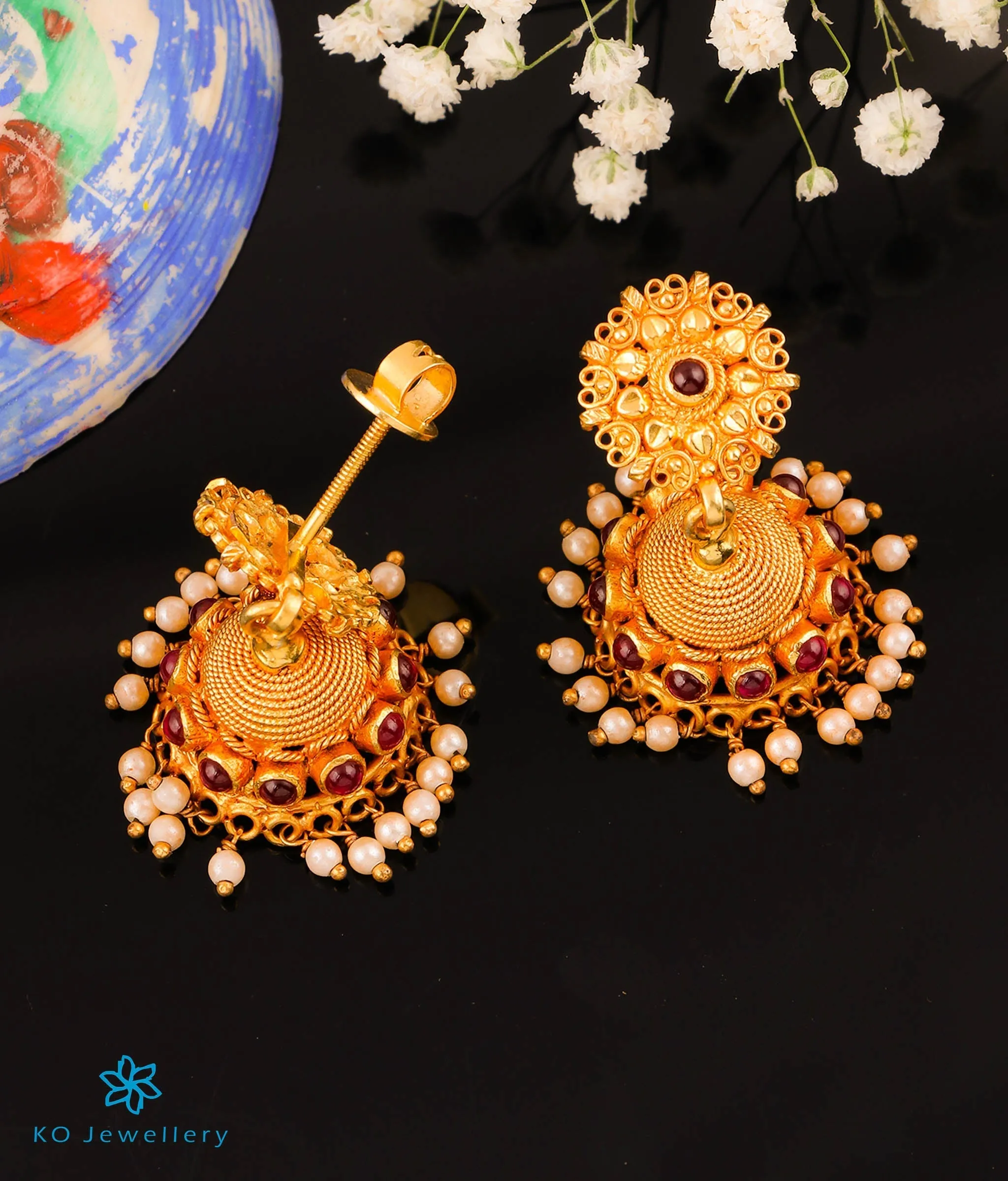 The Adira Silver Kemp Jhumka