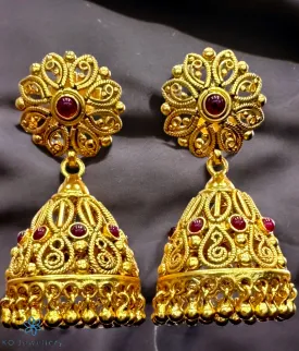 The Amrita Silver Kemp Jhumka
