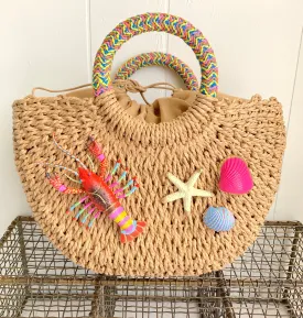 The Frida Straw Handbag - One-of-a-Kind