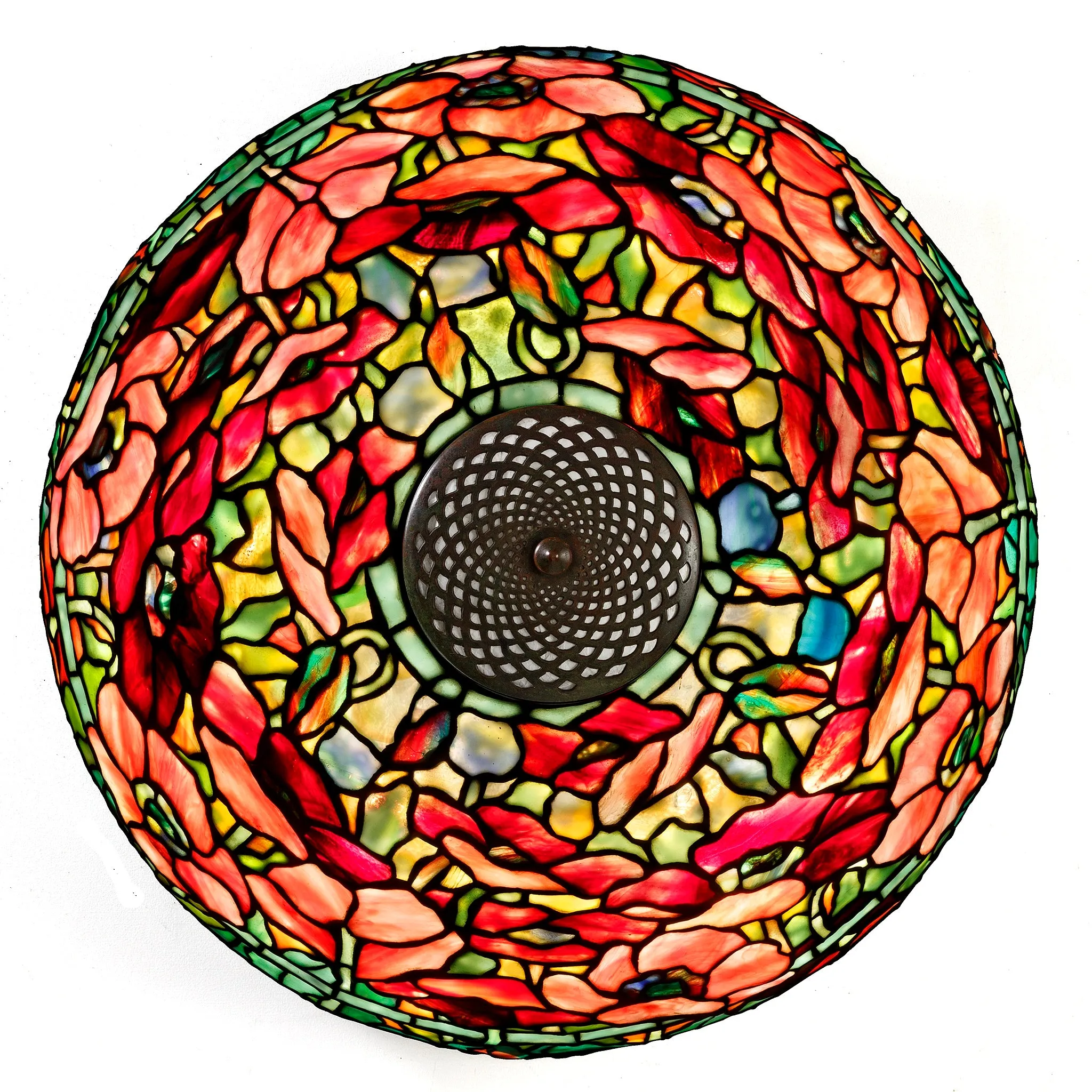 Tiffany Studios New York Pair of "Oriental Poppy" Table Lamps