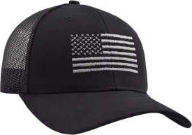 TSSGBL American Flag Trucker Hat [ M, L, XL,XXL] Men Women Snapback Breathable Mesh-Back USA Patriotic Baseball Cap