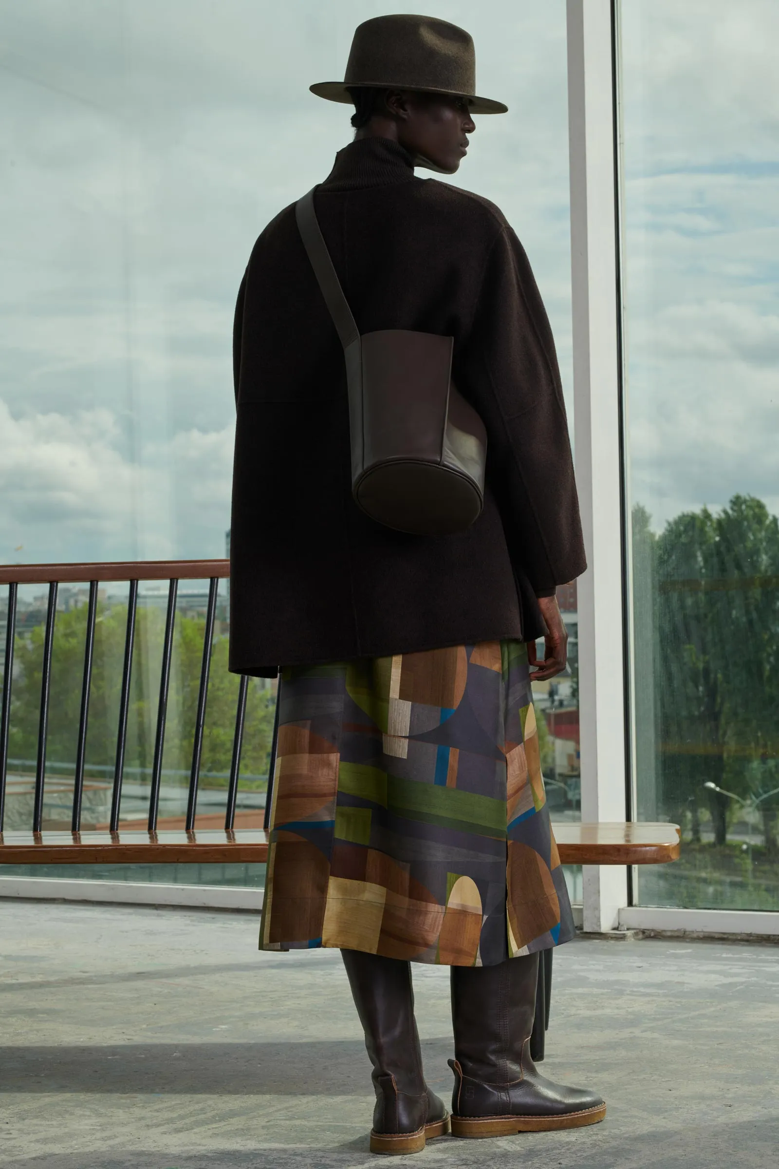 Versailles Printed Silk Skirt