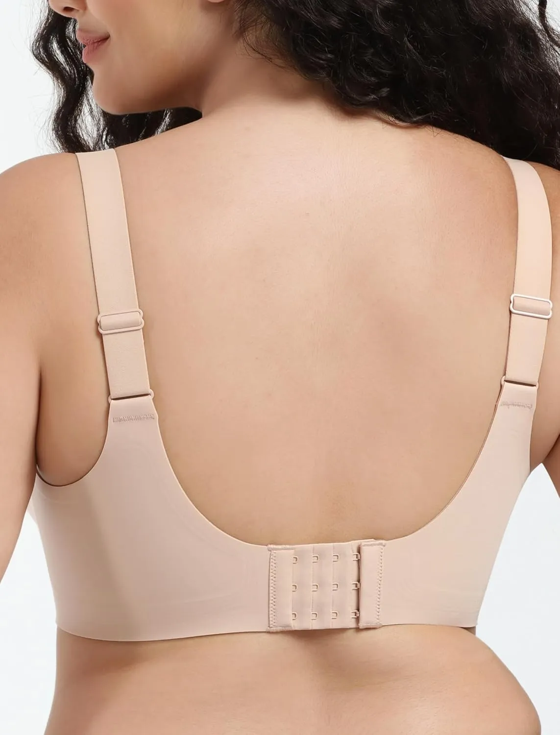 Wireless Seamless Support Bralette Ultra-Comfort Sleep T-Shirt Bra for Large Breasts