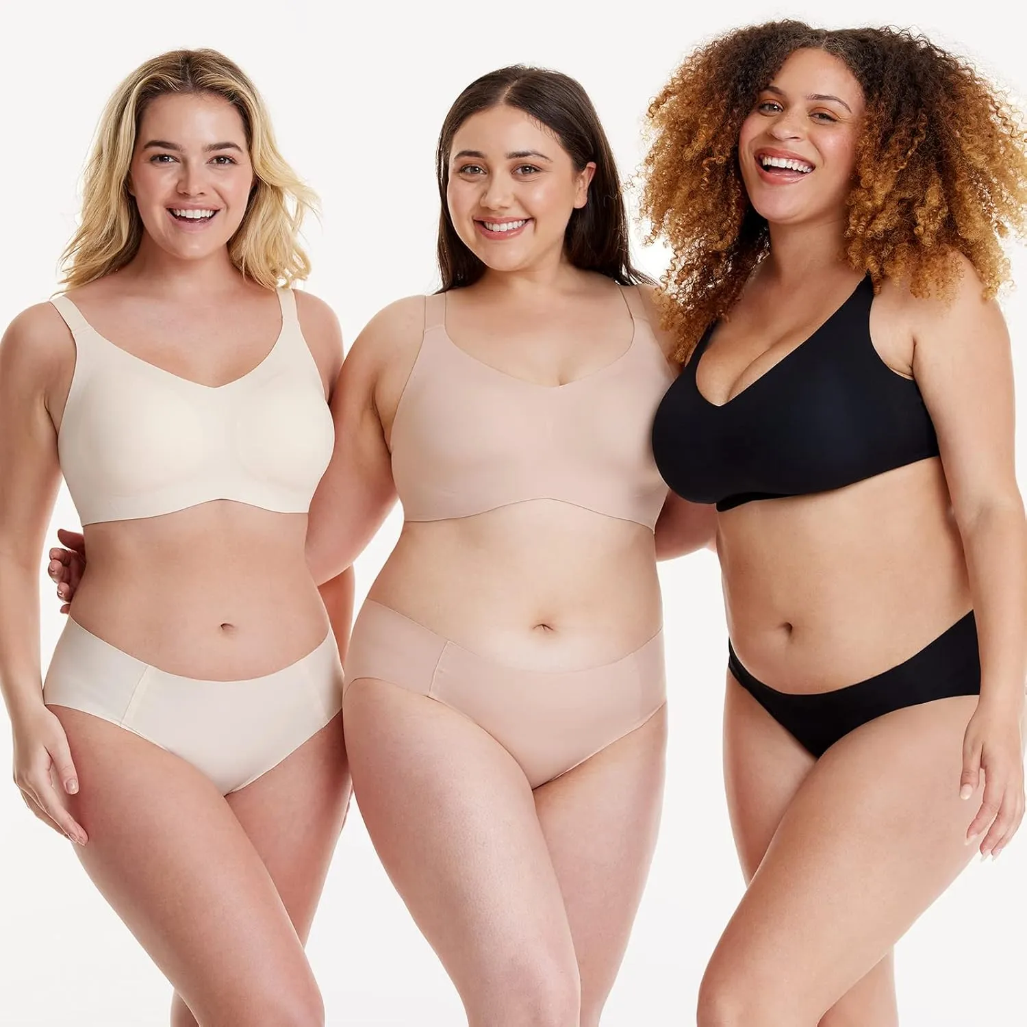 Wireless Seamless Support Bralette Ultra-Comfort Sleep T-Shirt Bra for Large Breasts