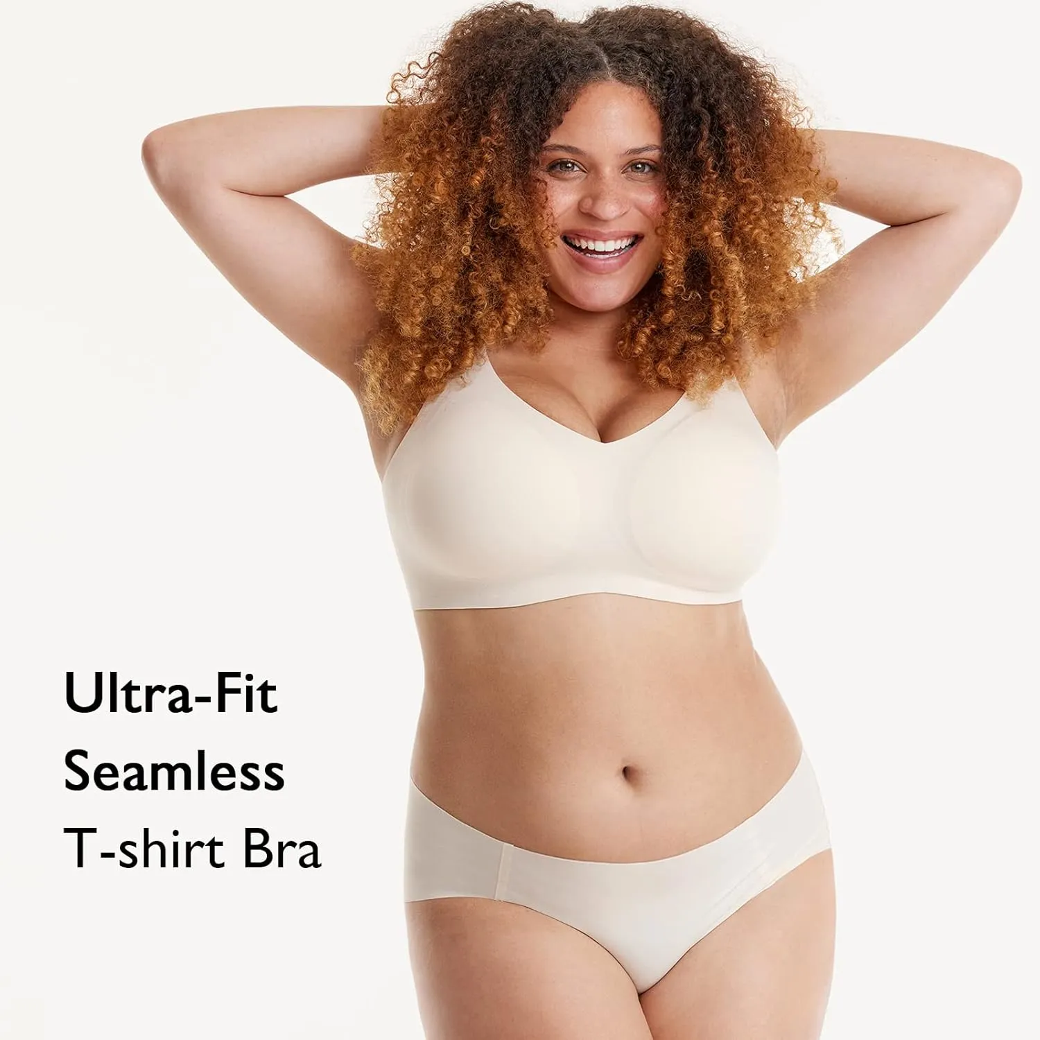 Wireless Seamless Support Bralette Ultra-Comfort Sleep T-Shirt Bra for Large Breasts