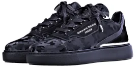 Women's Low-Top BNJ RAPHAEL ALL BLACK REFLECTIVE CAMOUFLAGE CALFSKIN