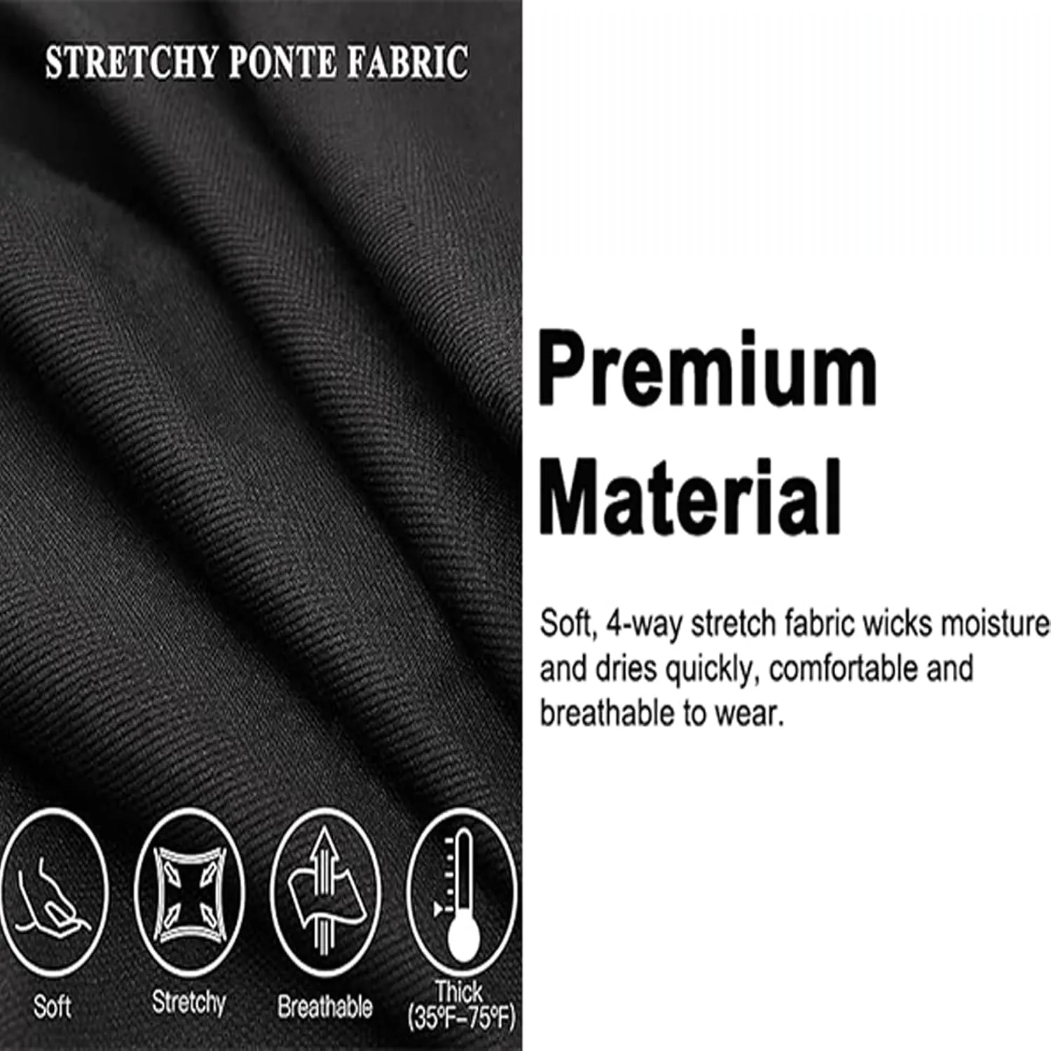 Womens Yoga Dress Pants Tretchy Pull On Straight Leg Business Casual Pant Dressy Slacks Dress Pants for Office Work